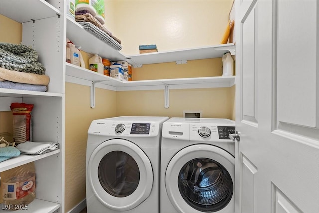 7669 Fieldfare Dr, North Las Vegas, NV 89084 - washroom with washing machine and clothes dryer