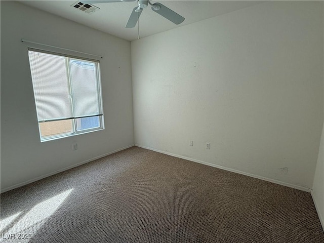 3508 Kittiwake Rd, North Las Vegas, NV 89084 - carpeted empty room featuring a ceiling fan and baseboards