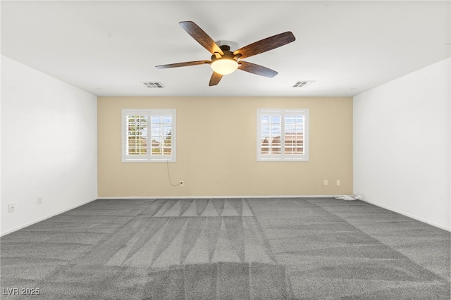 11755 Garland Grove Ln, Las Vegas, NV 89183 - carpeted spare room featuring plenty of natural light, ceiling fan, and baseboards
