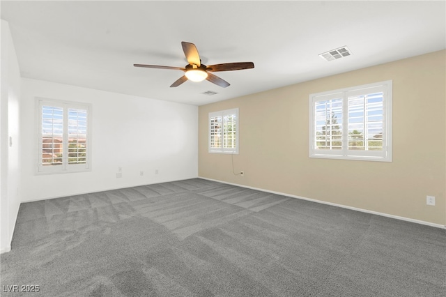 11755 Garland Grove Ln, Las Vegas, NV 89183 - carpeted empty room featuring ceiling fan and baseboards