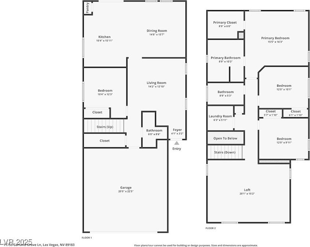 11755 Garland Grove Ln, Las Vegas, NV 89183 - floor plan / room layout
