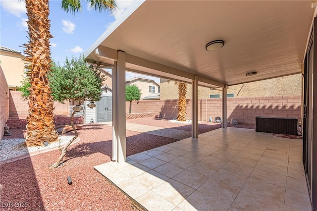 11755 Garland Grove Ln, Las Vegas, NV 89183 - fenced backyard featuring a patio