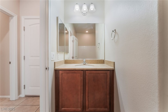6125 Paddleboat St, North Las Vegas, NV 89031 - bathroom with vanity and tile patterned flooring