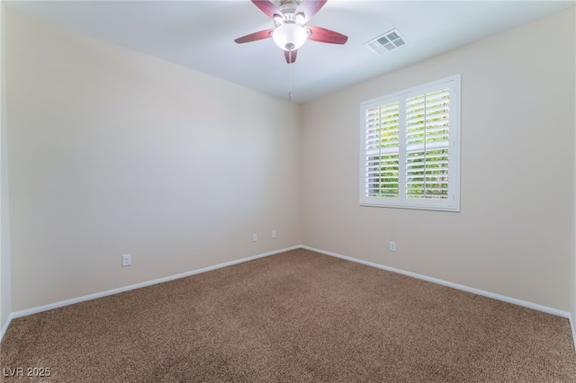6125 Paddleboat St, North Las Vegas, NV 89031 - empty room with carpet floors, ceiling fan, and baseboards