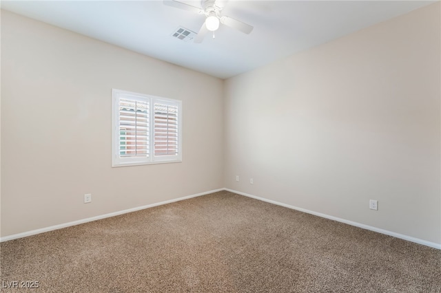 6125 Paddleboat St, North Las Vegas, NV 89031 - carpeted spare room featuring ceiling fan and baseboards