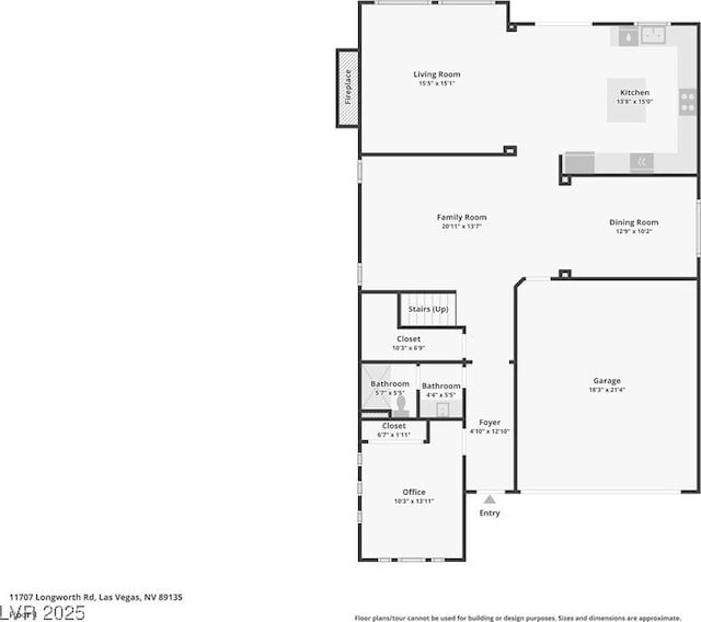 11707 Longworth Rd, Las Vegas, NV 89135 - room layout