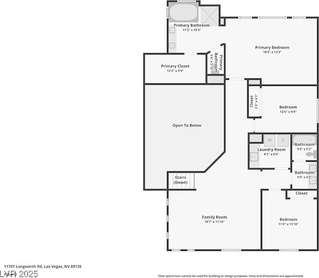 11707 Longworth Rd, Las Vegas, NV 89135 - room layout