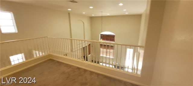 4821 Whisper Lake Ave, Las Vegas, NV 89131 - stairway with carpet floors, recessed lighting, and baseboards