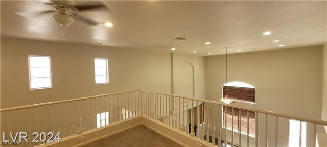 4821 Whisper Lake Ave, Las Vegas, NV 89131 - hallway featuring recessed lighting and carpet