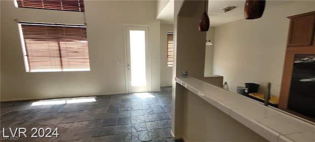 4821 Whisper Lake Ave, Las Vegas, NV 89131 - entryway with stone tile floors