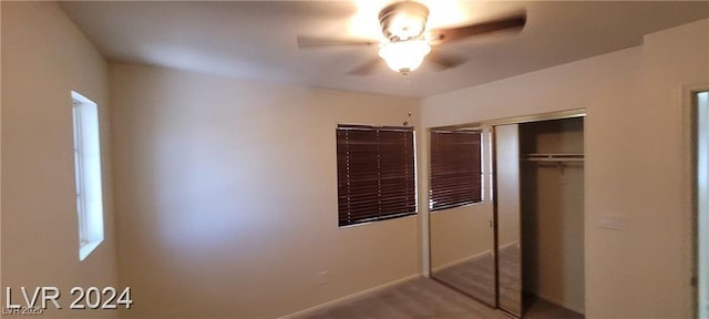 4821 Whisper Lake Ave, Las Vegas, NV 89131 - unfurnished bedroom with a closet and a ceiling fan