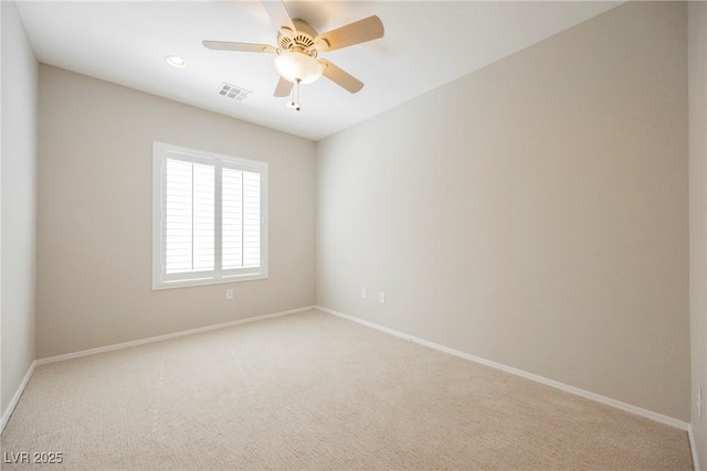 3405 Kingbird Dr, North Las Vegas, NV 89084 - carpeted spare room with baseboards and a ceiling fan