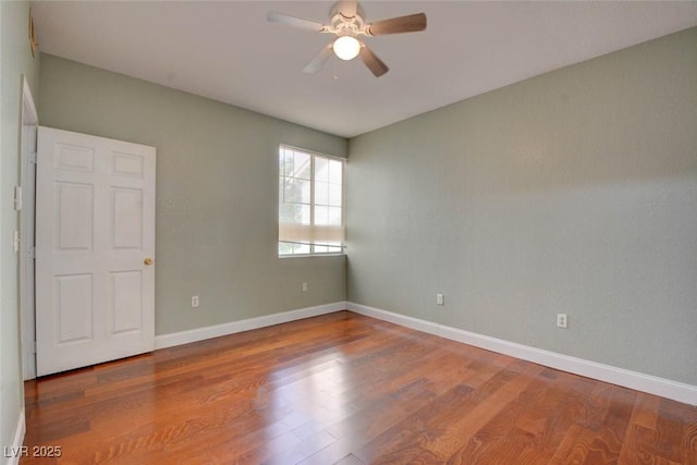 1405 S Nellis Blvd Unit 2117, Las Vegas, NV 89104 - unfurnished room featuring ceiling fan, wood finished floors, and baseboards