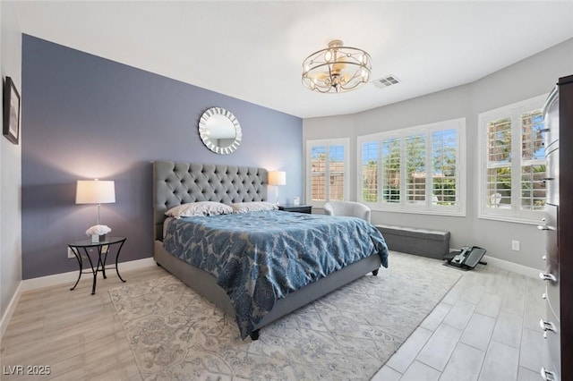 2425 Sturrock Dr, Henderson, NV 89044 - bedroom featuring a chandelier and baseboards