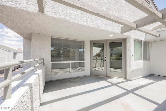 5516 Orchard Ln Unit 0, Las Vegas, NV 89110 - view of patio featuring french doors and a balcony