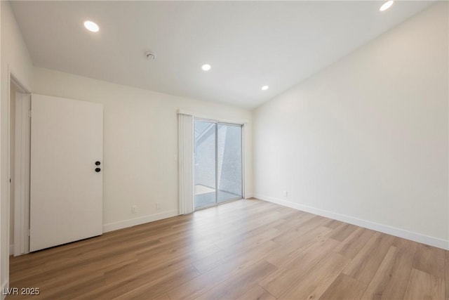 5516 Orchard Ln Unit 0, Las Vegas, NV 89110 - spare room with light wood finished floors, baseboards, and recessed lighting