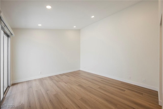 5516 Orchard Ln Unit 0, Las Vegas, NV 89110 - unfurnished bedroom with recessed lighting, light wood-type flooring, and baseboards