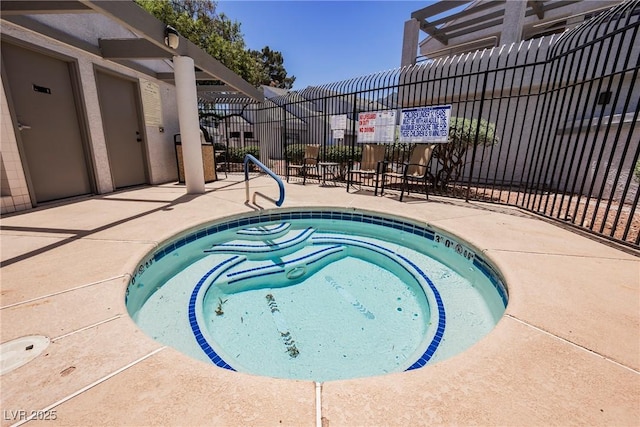5516 Orchard Ln Unit 0, Las Vegas, NV 89110 - view of pool featuring a hot tub, a swimming pool, and a patio