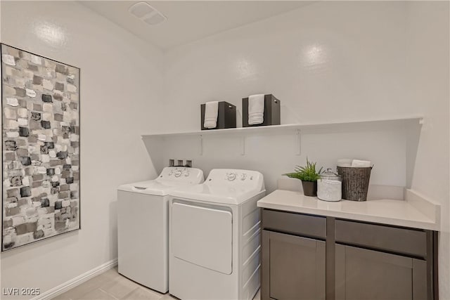 9588 Archer Peak Ct, Las Vegas, NV 89143 - washroom with washing machine and dryer, cabinet space, and baseboards