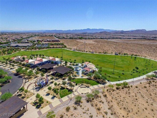 7715 Peaceful Trellis Dr, Las Vegas, NV 89179 - aerial view of a mountainous background
