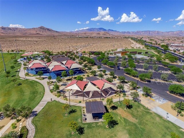 7715 Peaceful Trellis Dr, Las Vegas, NV 89179 - aerial view of a mountainous background