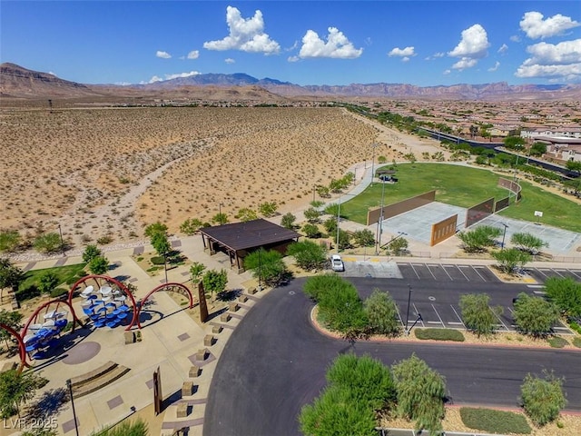 7715 Peaceful Trellis Dr, Las Vegas, NV 89179 - bird's eye view of a mountain backdrop