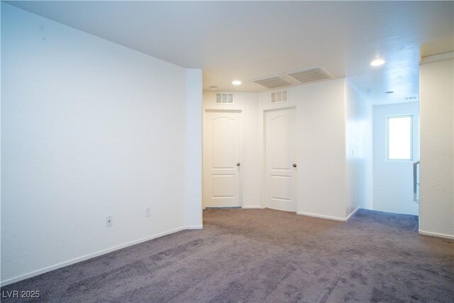 7715 Peaceful Trellis Dr, Las Vegas, NV 89179 - carpeted spare room with recessed lighting and baseboards