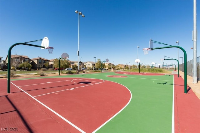 2870 Turnstone Ridge St, Henderson, NV 89044 - view of basketball court with community basketball court and a residential view