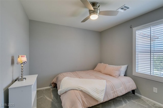 2870 Turnstone Ridge St, Henderson, NV 89044 - bedroom featuring carpet, baseboards, and a ceiling fan