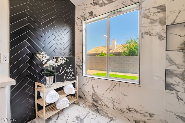 9705 Standard Ave, Las Vegas, NV 89129 - bathroom with marble finish floors and vanity