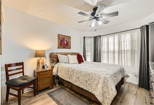 3473 Conough Ln, Las Vegas, NV 89129 - bedroom featuring light wood-style floors and ceiling fan