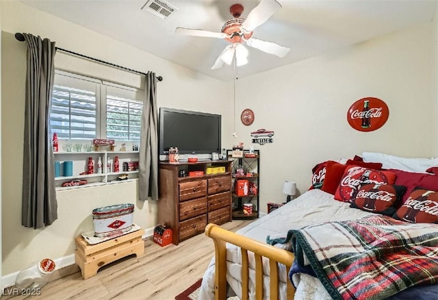 3473 Conough Ln, Las Vegas, NV 89129 - bedroom with wood finished floors and a ceiling fan