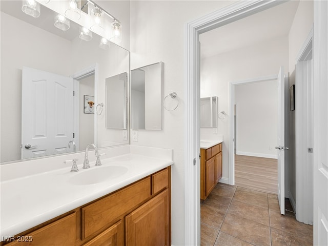 5120 Mirage Garden St, Las Vegas, NV 89130 - full bathroom with vanity and tile patterned flooring