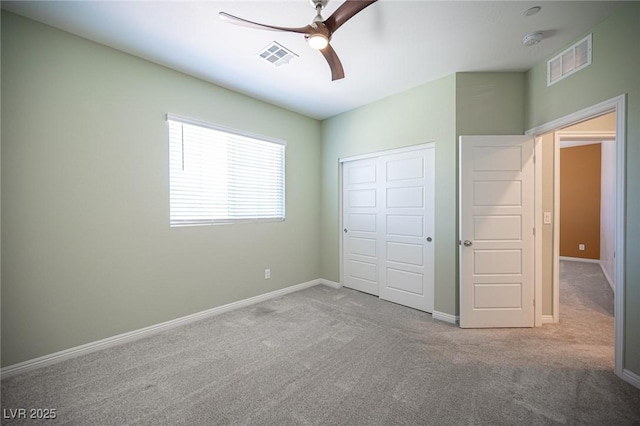 871 Aurelie Ridge St, Henderson, NV 89011 - unfurnished bedroom featuring carpet floors, a closet, baseboards, and ceiling fan