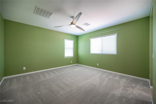 871 Aurelie Ridge St, Henderson, NV 89011 - spare room with carpet floors, a ceiling fan, and baseboards