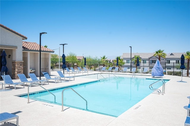 871 Aurelie Ridge St, Henderson, NV 89011 - community pool featuring a patio