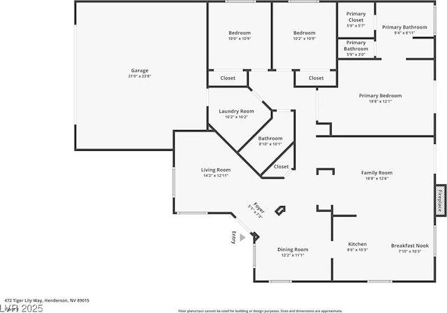 472 Tiger Lily Way, Henderson, NV 89015 - home floor plan