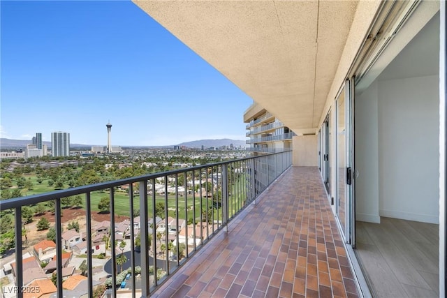 3111 Bel Air Dr Unit 24G, Las Vegas, NV 89109 - balcony featuring a mountain view