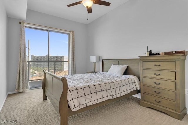 8255 Las Vegas Blvd Unit 719, Las Vegas, NV 89123 - bedroom with multiple windows, light carpet, baseboards, and a ceiling fan