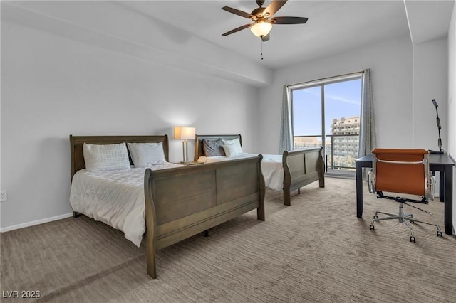 8255 Las Vegas Blvd Unit 719, Las Vegas, NV 89123 - bedroom with baseboards, carpet, and ceiling fan