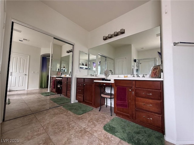 11457 Steponia Bay St, Las Vegas, NV 89141 - bathroom featuring vanity and tile patterned floors