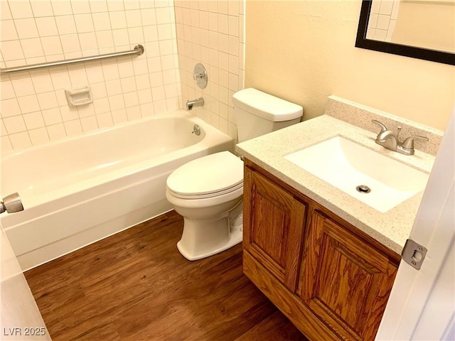 1316 Capri Drive A,B,C,&D, Boulder City, NV 89005 - full bathroom featuring wood finished floors, vanity, toilet, and shower / bathtub combination