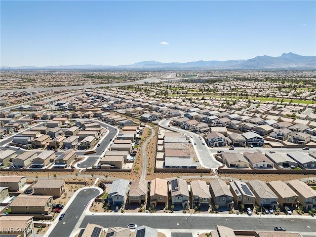1885 Vass Springs Pl, North Las Vegas, NV 89084 - aerial view of residential area with mountains