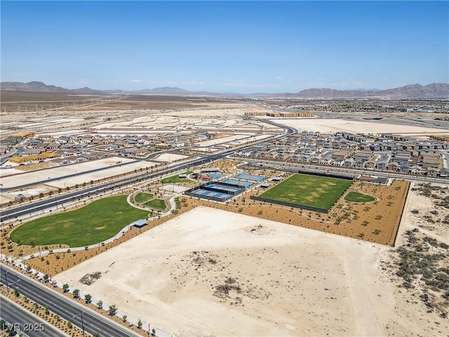 1885 Vass Springs Pl, North Las Vegas, NV 89084 - aerial view of residential area with mountains