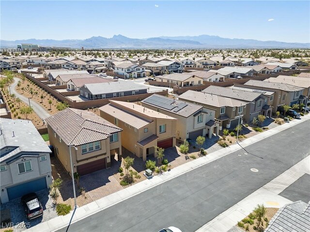 1885 Vass Springs Pl, North Las Vegas, NV 89084 - aerial view of residential area with mountains