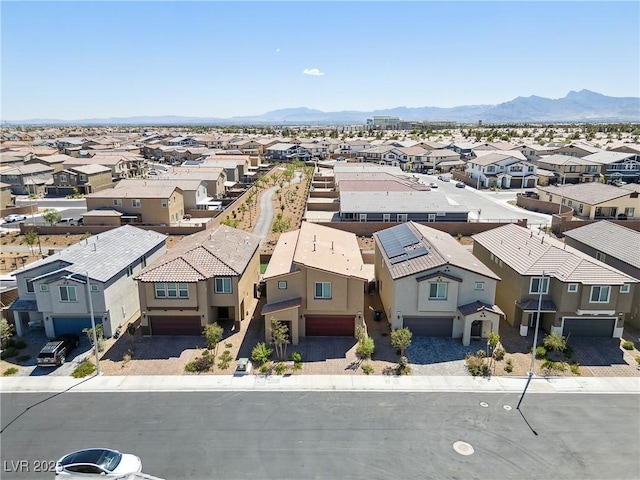 1885 Vass Springs Pl, North Las Vegas, NV 89084 - aerial view of residential area with mountains