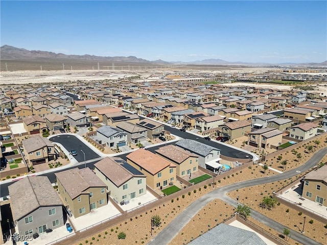 1885 Vass Springs Pl, North Las Vegas, NV 89084 - aerial view of residential area with mountains