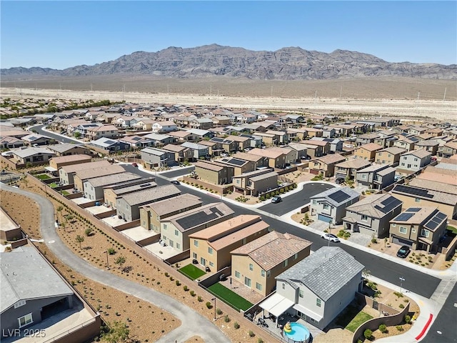 1885 Vass Springs Pl, North Las Vegas, NV 89084 - aerial perspective of suburban area featuring a mountain backdrop