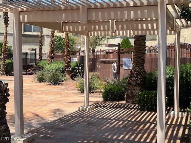 6170 E Sahara Ave Unit 1012, Las Vegas, NV 89142 - view of patio with a pergola