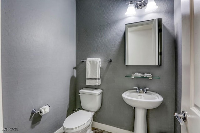 459 Astillero St, Las Vegas, NV 89138 - half bathroom with toilet, baseboards, and a textured wall